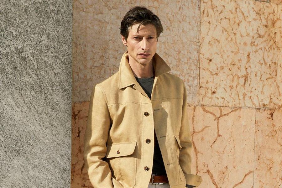 Men's Beige Jacket Coordination