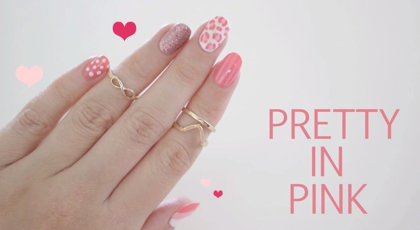 Pretty Pink Nail Art Design by Cute Polish