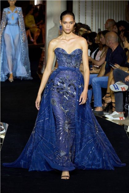 Engagement dresses in Navy Color from the Latest Fashion Shows 2022