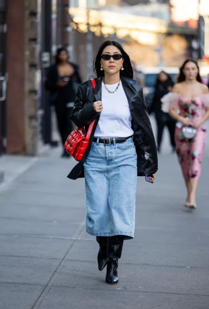 10 Fashionable Long Jean Skirt Outfits You Need to Try Now