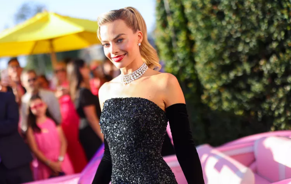Margot Robbie Dazzles in Unexpected Black Sequin Dress at Barbie Premiere