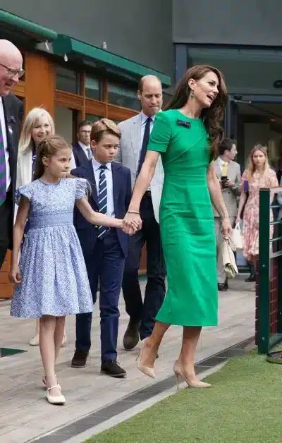 Royalty in Style: Kate Middleton and Family Make a Fashionable Appearance at Wimbledon