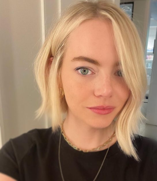 Emma Stone's Stunning Hair Transformation: The Cool Girl Bob Takes Center Stage