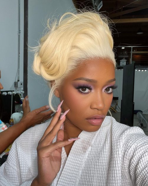 From Brunette to Blonde Bombshell: Keke Palmer's Glamorous Hair Makeover