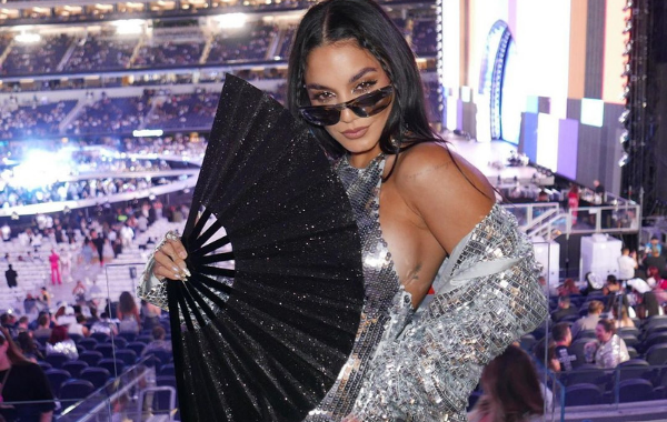 Vanessa Hudgens Shines Brightest in Silver at Beyoncé's Epic Birthday Concert