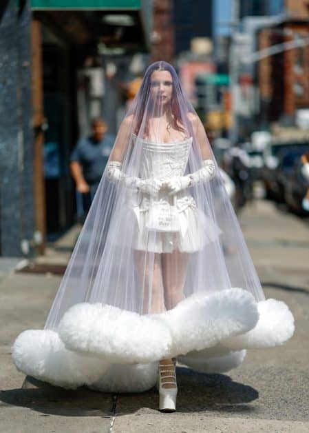 Julia Fox's Bold Bridal Look Steals the Spotlight at NYFW