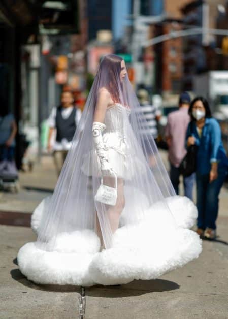 Julia Fox's Bold Bridal Look Steals the Spotlight at NYFW