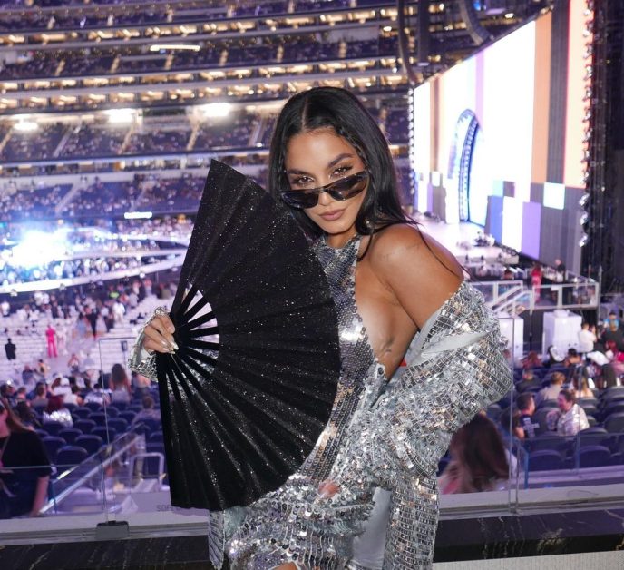 Vanessa Hudgens Shines Brightest in Silver at Beyoncé's Epic Birthday Concert